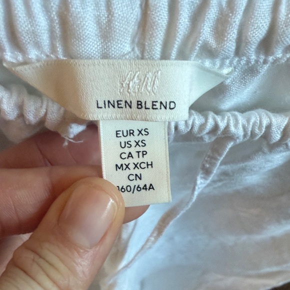 H&M White Wide Leg Pants - Picture 2 of 6